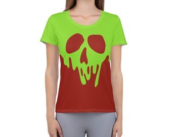 Poisoned Apple Villain Running Costume Women's Athletic T-shirt