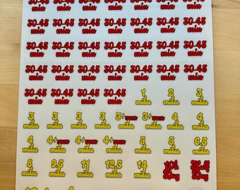 Challenge — Half Marathon + 10K  Training Sticker Sheet