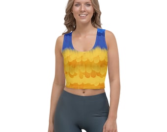 The Exotic Bird Adventure is Out There Up Running Costume Crop Top