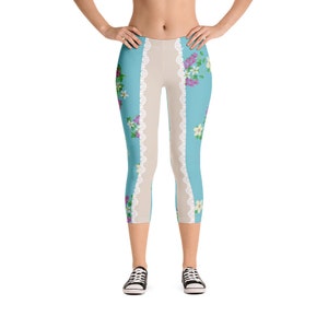 Enchanted Princess Running Costume Capri Leggings