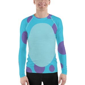 Camisa de manga larga para hombre con disfraz de monstruo no tan aterrador