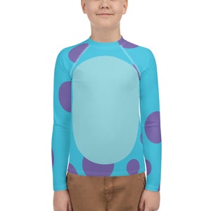 Disfraz de monstruo no tan aterrador para correr, camiseta de manga larga para jóvenes