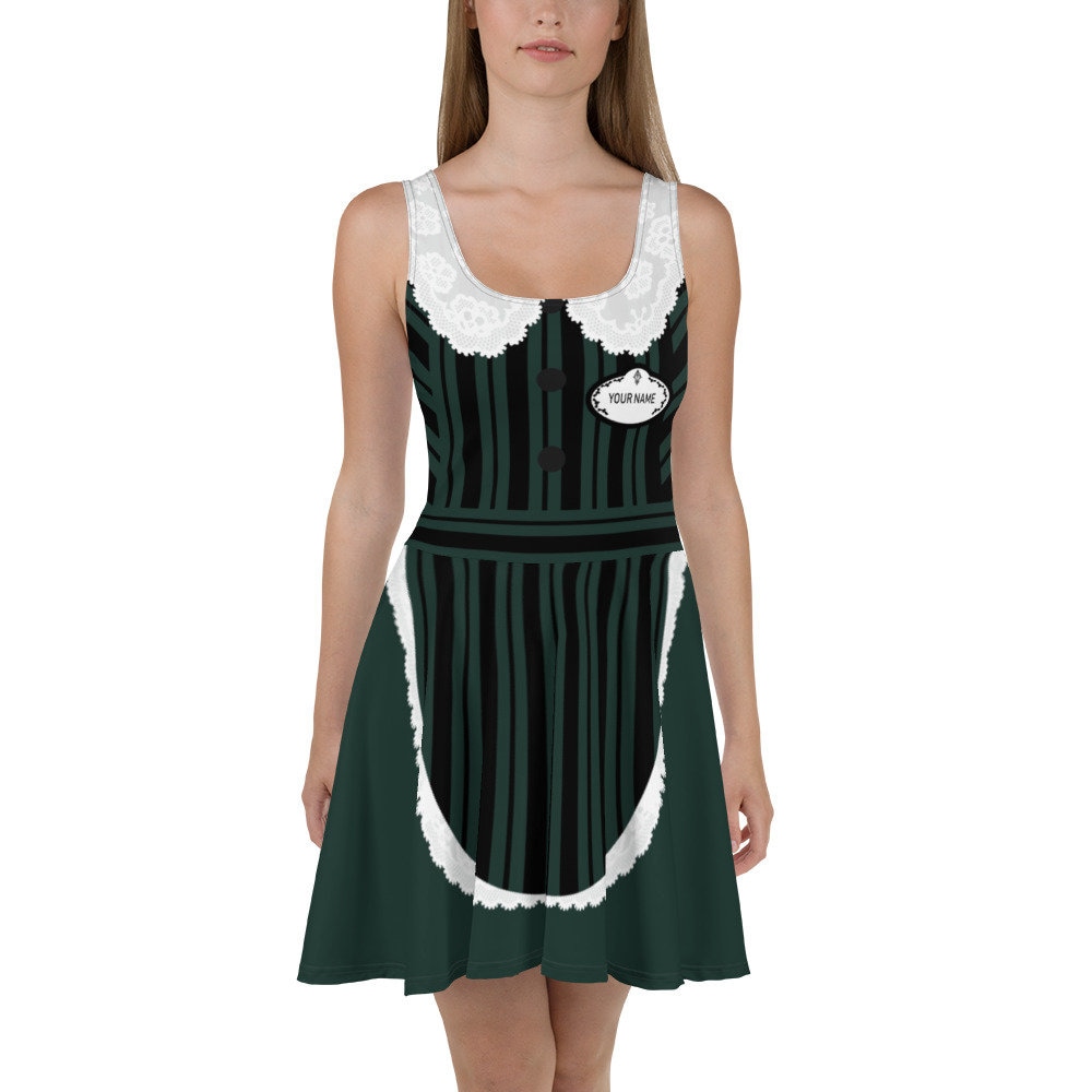 Haunted Mansion Cast Member With Name Tag Costume Skater Etsy