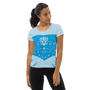 Midnight Awaits Princess Running Costume Women&#39;s Athletic T-shirt