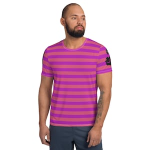 Cheshire Cat Running Costume Men&#39;s Athletic T-shirt