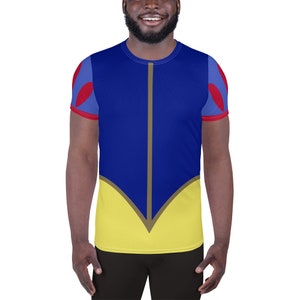 Snow White Inspired Princess Running Costume Men&#39;s Athletic T-shirt