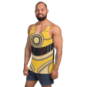 Protocol Droid Running Costume Unisex Tank Top