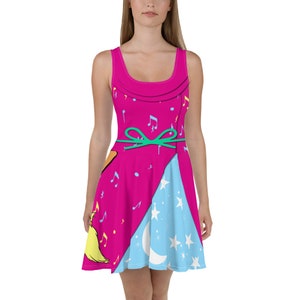 90s Fantastical Running Costume Skater Dress