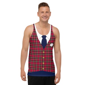 Guest Relations Cast Member with Name Tag! Costume Mens Tank Top