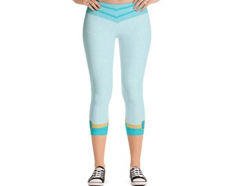 Anna Frozen Inspired Running Costume Capri Leggings | Etsy