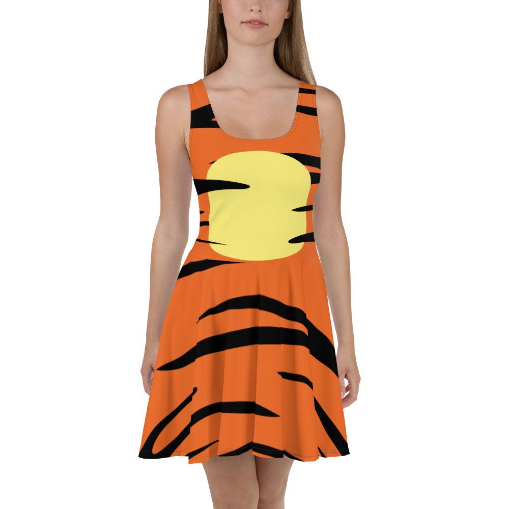 Discover Lovable Children Story Tiger Running Costume Skater Dress