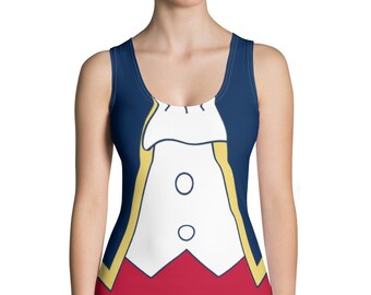 Wine and Dine Revolutionary Mouse Navy Blue Costume Women's Running Tank Top