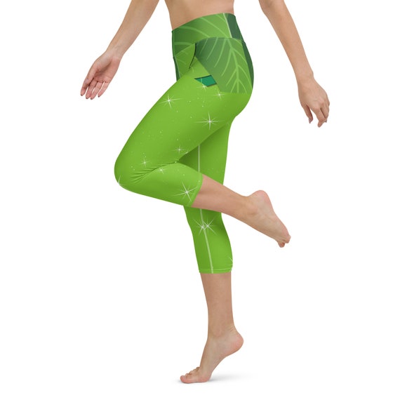 Pixie Dust GREEN Running Costume Yoga Capri Leggings Etsy UK