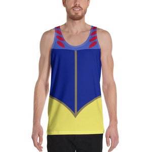Snow White Princess Running Costume Men&#39;s Tank Top