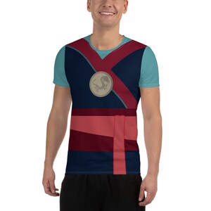 The Fighting Warrior Princess Running Costume Men's Athletic T-shirt