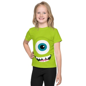 Camiseta con cuello redondo para niño, disfraz de Running, el mejor amigo de un monstruo