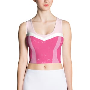 Sleeping Beauty Princess Running Costume Crop Top