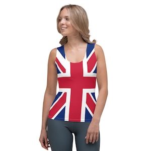 Union Jack Running Costume Tank Top