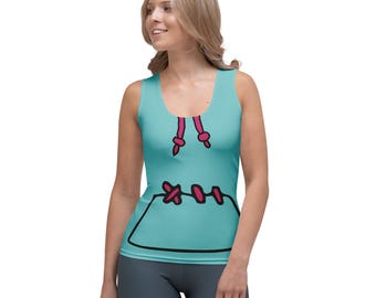 No Hoodie on Back Vanellope Running Costume Tank Top