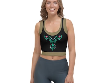 アナと雪の女王 プリンセス ランニング コスチューム クロップトップ