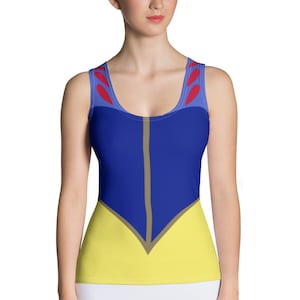 Snow White Inspired Princess Running Costume Tank Top