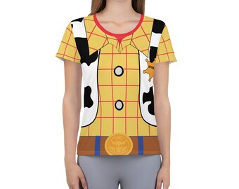 Cowboy Toy Running Costume Women's Athletic T-shirt
