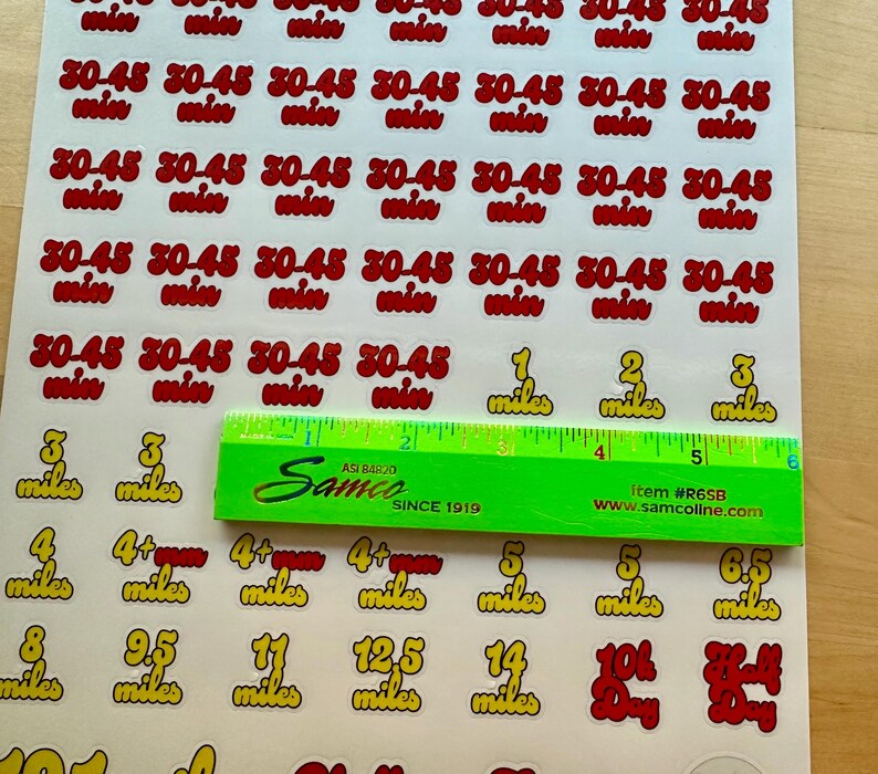 Challenge — Half Marathon + 10K Training Sticker Sheet - Etsy
