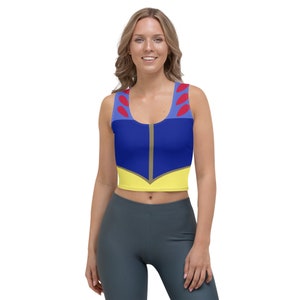 Snow White Inspired Princess Running Costume Crop Top