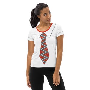 Camiseta deportiva para mujer con disfraz de corredor enojado