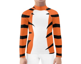 Kleding Unisex kinderkleding Tops & T-shirts Magic Carpet Pet Tiger Running Kostuum Jeugd Lange Mouw Shirt 
