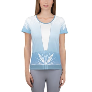 Ice Princess Frozen 2 Running Costume Women&#39;s Athletic T-shirt