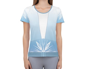 Ice Princess Frozen 2 Running Costume Women's Athletic T-shirt