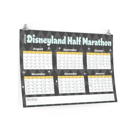 Marathon Calendar 2024 minimalmuse