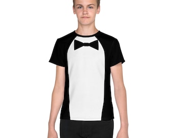 Chimney Sweeper's Penguin Running Costume Youth crew neck t-shirt