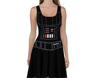 The Dark Side Villain Running Costume Skater Dress
