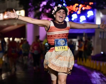 Polynesian Princess Running Costume Skater Dress