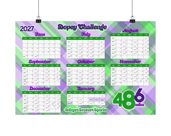 With Training Plan Mileage 2027 Dopey Challenge Training Calendar with Dates