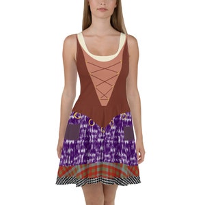 Witch Mary Running Costume Skater Dress