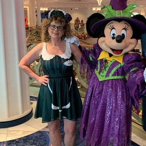Haunted Mansion Cast Member with Name Tag! Costume Skater Dress
