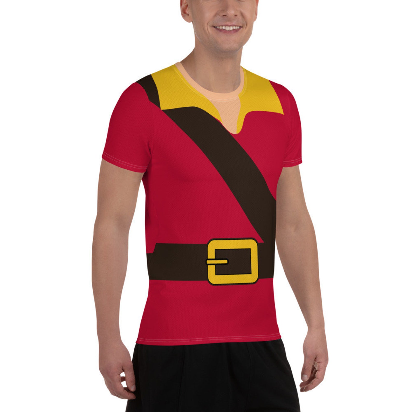 Gaston Running Costume Men's Athletic Tshirt Etsy