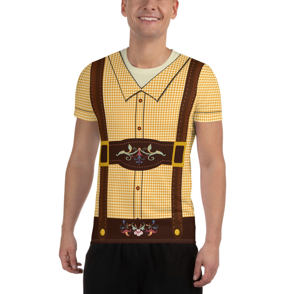 Lederhosen Running Costume Men's Athletic T-shirt - Etsy