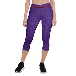 The Evil Queen Running Costume Capri Leggings
