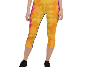 The Exotic Bird Adventure is Out There Up Running Costume Capri Leggings