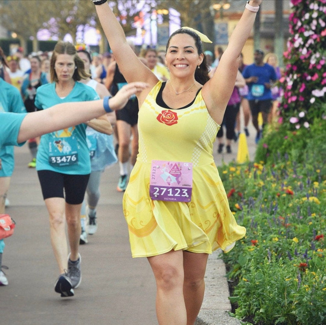 Belle Princess Running Costume Skater Dress - Etsy Ireland