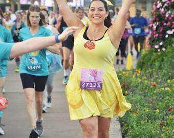 Belle Princess Running Costume Skater Dress