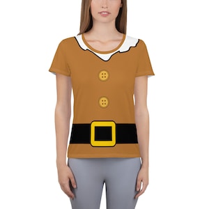Sneezy Dwarf Running Costume Women's Athletic T-shirt