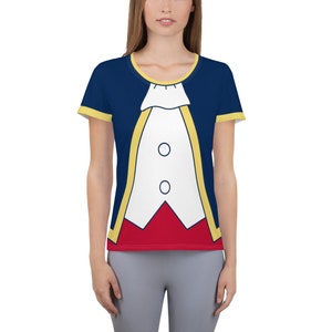 Wine and Dine Revolutionary Mouse Costume Women&#39;s Athletic T-shirt