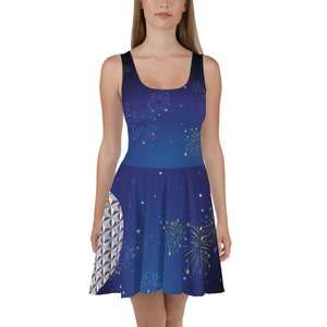 The Most Magical Place Fireworks Show Running Costume Skater Dress