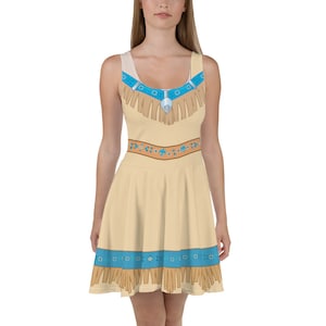 Pocahontas Prinzessinnen Laufkostüm Skater Dress