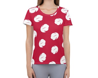 Hawaiian Friend of Lovable Alien Running Costume   Women's Athletic T-shirt